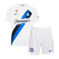 Camisa de time de futebol Inter Milan Henrikh Mkhitaryan #22 Replicas 2º Equipamento Infantil 2023-24 Manga Curta (+ Calças curtas)